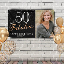 50 und fabelhaftes modernes Black 50. Geburtstags-