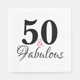 50 und fabelhaftes Party Serviette