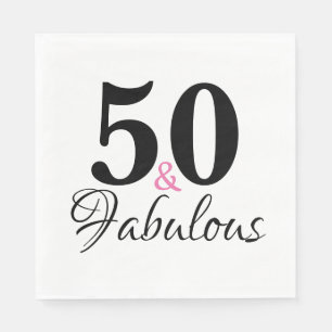 50 und fabelhaftes Party Serviette