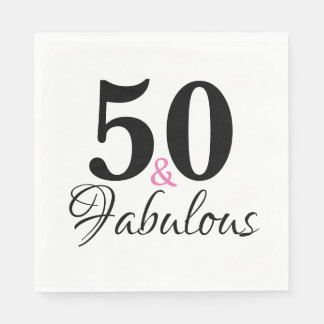 50 und fabelhaftes Party Serviette