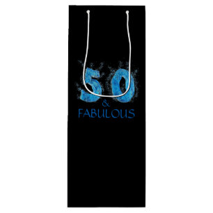 50 und fabelhaftes Schwimmbad 50. Geburtstag Geschenktüte Für Weinflaschen