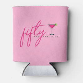 50 und Fabelous Women's Pink Geburtstag Dosenkühler
