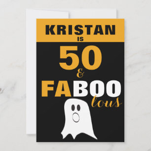 50. und FaBOOlous 50. Halloween Einladung