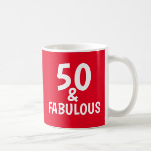 50 UND FABULOUS 50. GEBURTSTAG KAFFEE-TASSE KAFFEETASSE