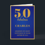 50 und Fabulous 50. Geburtstag Pater Son Granddad Karte<br><div class="desc">Passen Sie den Text einfach an die Vorderseite und das Innere dieser Geburtstagskarte an,  indem Sie die Vorlage verwenden. Teil des Standardprogramms für Grußkarten.</div>