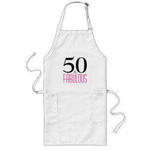 50 und Fabulous 50. Geburtstagsgeschenk Schürze