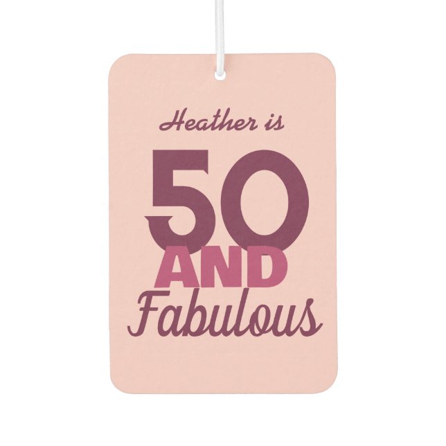 50 und Fabulous Autolufterfrischer (Vorderseite)