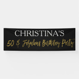 50 und Fabulous Birthday Banner