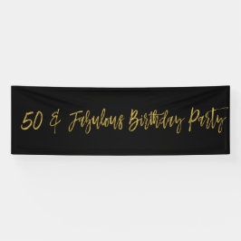 50 und Fabulous Birthday Banner