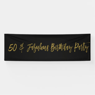 50 und Fabulous Birthday Banner