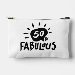 50 und Fabulous Black 50. Geburtstag Kosmetische T Zubehörtasche