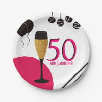 50 und Fabulous Champagne Flute