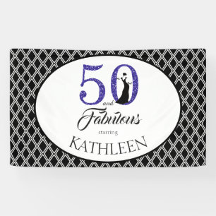 50 und Fabulous Custom 50. Geburtstag Banner