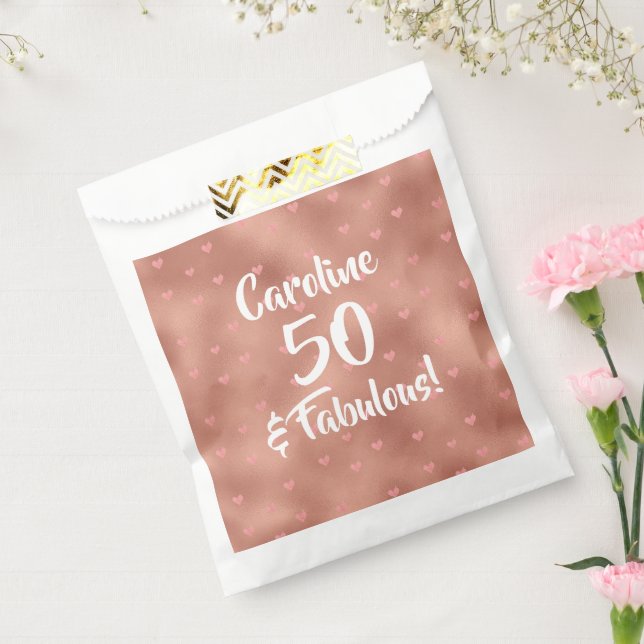 50 und Fabulous Custom Birthday Geschenktütchen (Versiegelt)