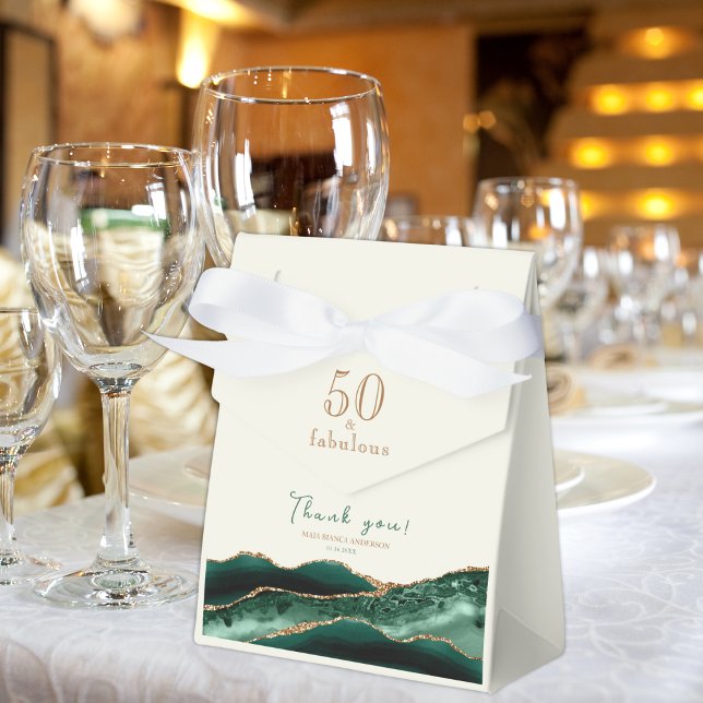 50 und Fabulous Emerald Green Gold Agate Vielen Da Geschenkschachtel (Von Creator hochgeladen)