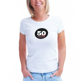 50 und Fabulous Fiftieth Birthday T-Shirt