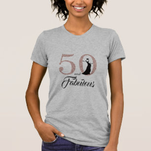50 und fabulous Geburtstagsgeschenk T-Shirt