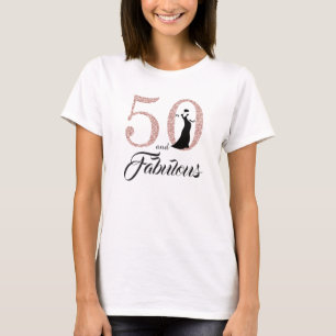 50 und fabulous Geburtstagsgeschenk T-Shirt