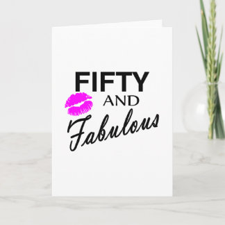 50 und Fabulous Karte