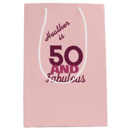 50 und Fabulous Mittlere Geschenktüte