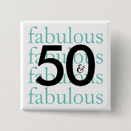 50 und Fabulous | Moderne Typografie Button
