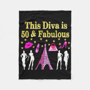 50 UND FABULOUS PARIS DESIGN FLEECEDECKE