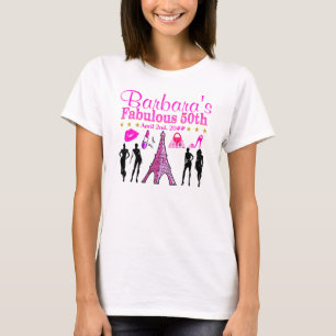 50. UND FABULOUS PERSONALISIERT PARIS T SHIRT