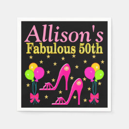 50 UND FABULOUS PERSONALISIERTES PARTY NAPKINS SERVIETTE