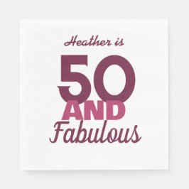 50 und Fabulous Serviette