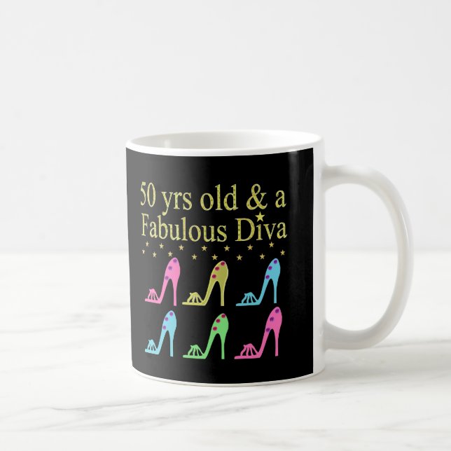 50 UND FABULOUS SHOE LOVER DESIGN KAFFEETASSE (Rechts)