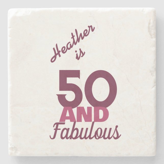 50 und Fabulous Stone Untersetzer (Vorderseite)