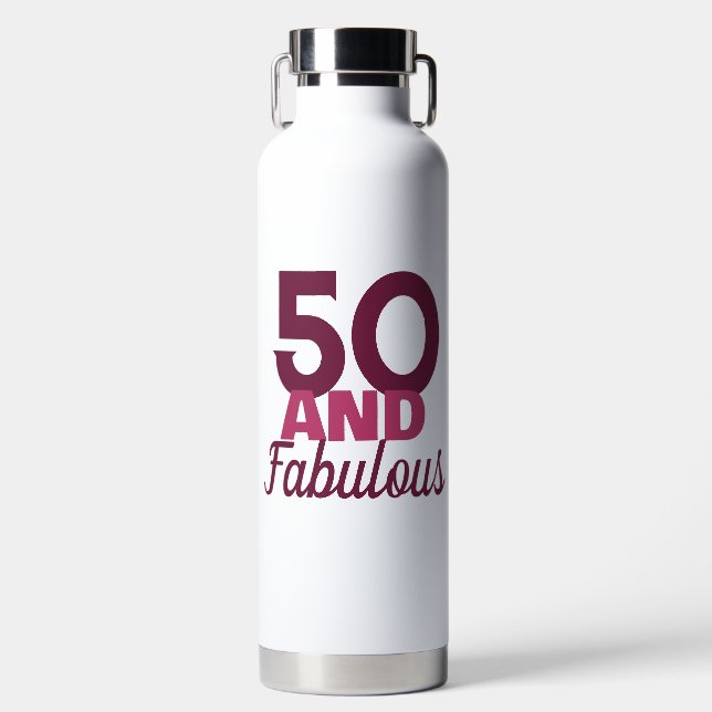 50 und Fabulous Trinkflasche (Vorderseite)