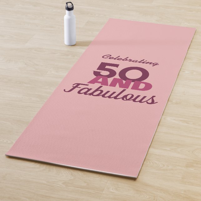 50 und Fabulous Yogamatte (Beispiel)
