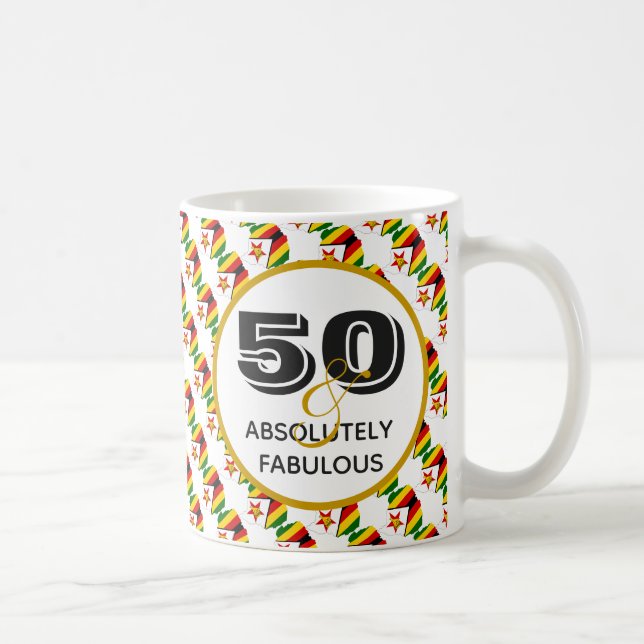 50 und Fabulous ZIMBABWE Kaffeetasse (Rechts)