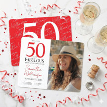 50 und Fantastisch | 50. Geburtstag Elegantes Foto