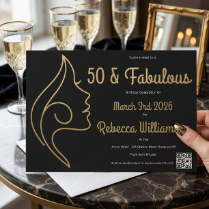 50 und Fantastisch 50. Geburtstag Fabelhafte Par Einladung