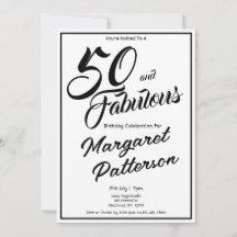 50 und Fantastisch | 50. Geburtstagsfeier