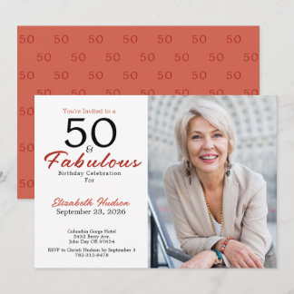 50 und Fantastisch | 50. Geburtstagsfeier Einladung