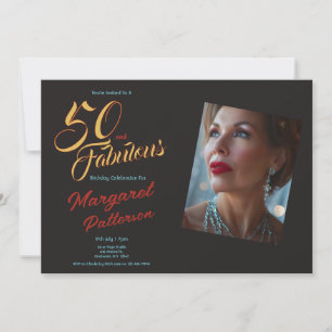 50 und Fantastisch 50. Geburtstagsfeier Einladung