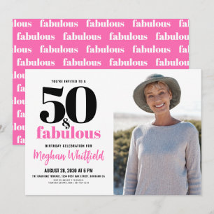 50 und Fantastisch 50. Geburtstagsfeier Einladung