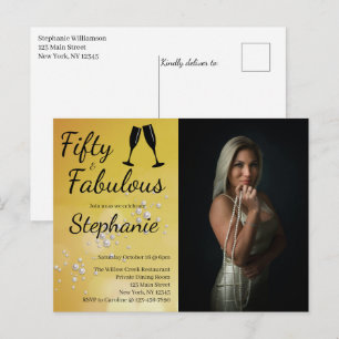 50 und Fantastisch   50. Geburtstagsfeier Postkarte