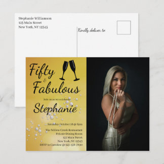 50 und Fantastisch | 50. Geburtstagsfeier Postkarte