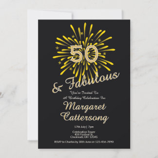 50 und Fantastisch | Einladung zur 50. Geburtstags