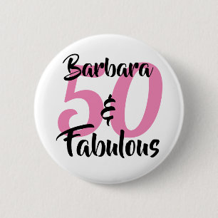 50 und Fantastisch Personalisierte Geburtstagsfeie Button