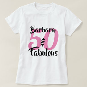 50 und Fantastisch Personalisierte Geburtstagsfeie T-Shirt
