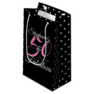 50 und fantastisch Rosa personalisierte Geburtstag Kleine Geschenktüte