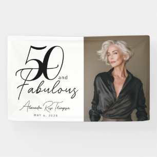 50 und fantastisch Skript Foto 50. Geburtstagsfeie Banner