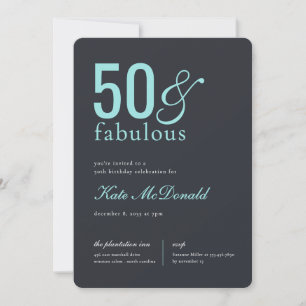 50. und fantastische 50. Geburtstagseinladung Einladung