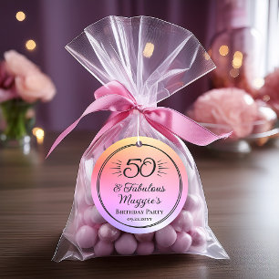 50. und fantastische 50. Geburtstagsfeier Geschenkanhänger