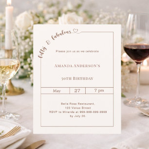 50 und fantastische elfenbeinfarbene Geburtstagsei